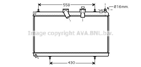 AVA QUALITY COOLING Радиатор, охлаждение двигателя CN2229